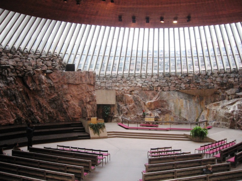 Церковь в скале Хельсинки