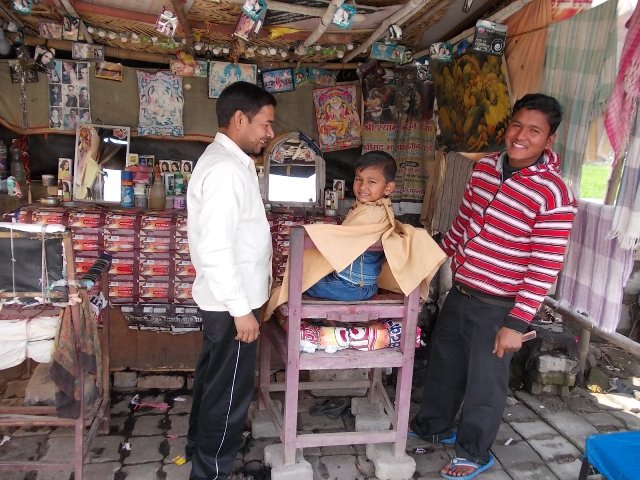 парикмахерская в Индии