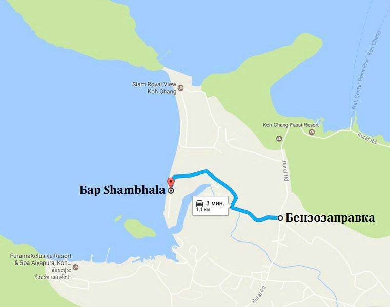 Дорога к пляжу Клонг Сон Бей