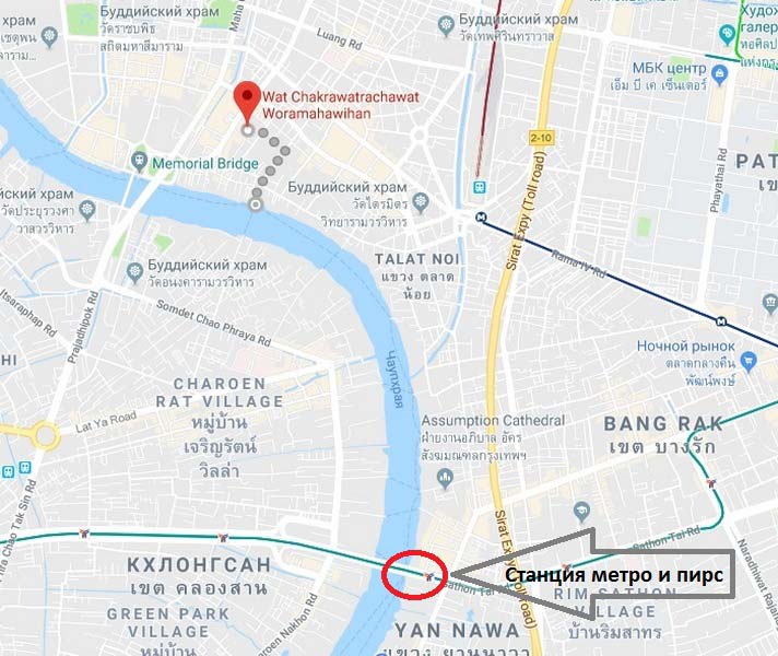 Бангкок-храм-крокодилов-карта