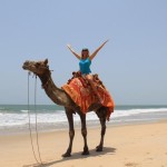 9-пляж-верблюд-девушка