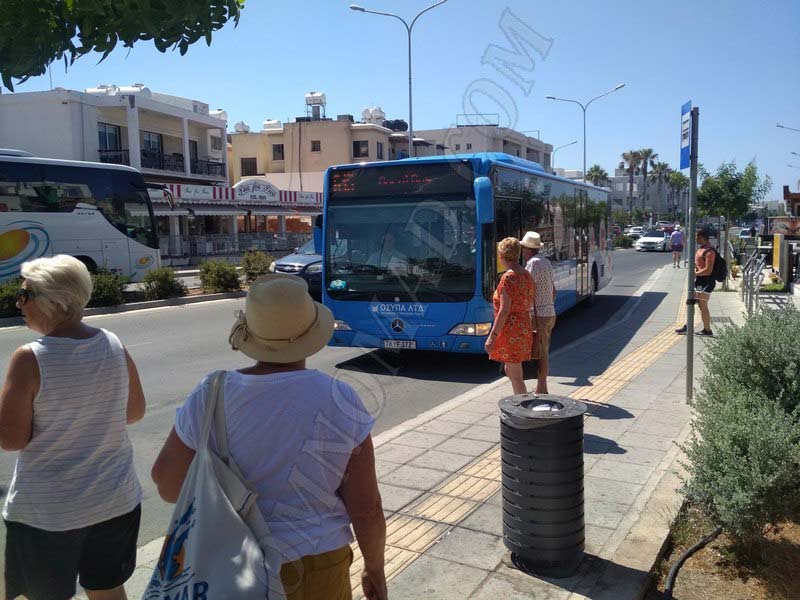 автобус-Пафос-пляж-Coral-Bay